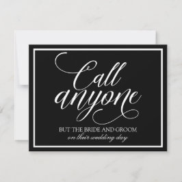 Call Anyone カード | スケッチ調カリグラフィー（ブラック）