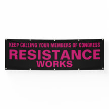 Call Congress Resistance Works抗議ピンクブラック
