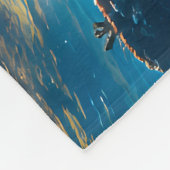 Call Coral Reef D deep flee フリースブランケット (角)