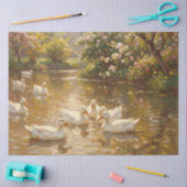 Call Ducks on the Pond Decoupage 薄葉紙 (クラフト)