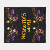 Call happy Halloween fleece blanket フリースブランケット (正面(横))