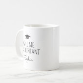 Call Me Accountant Personalized Name コーヒーマグカップ (正面左)