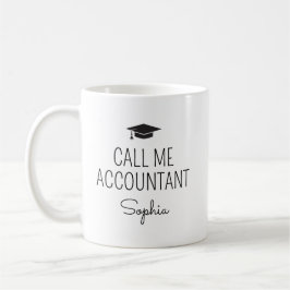 Call Me Accountant Personalized Name コーヒーマグカップ
