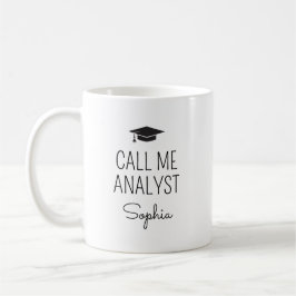 Call Me Analyst Personalized Name コーヒーマグカップ