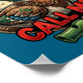 Call Me Duck Hunting Retro Valentine's Day Men Wom ポスター (角)