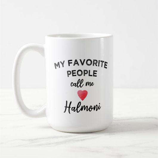 Call Me HALMONI 韓国人ハルモニ伝統的なデザイン コーヒーマグカップ (左)