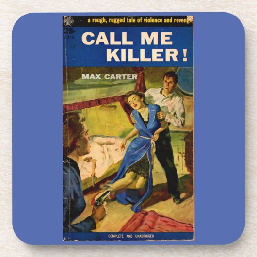 Call Me Killerのパルプフィクションカバー コースター (正面)