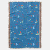 「Call Me Love」パターン スローブランケット (正面縦)