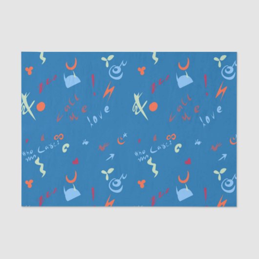 「Call Me Love」パターン 薄葉紙 (正面)