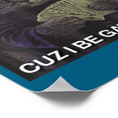 Call Me Magic Cuz I Be Gathering Cat Wizard Meme B ポスター (角)