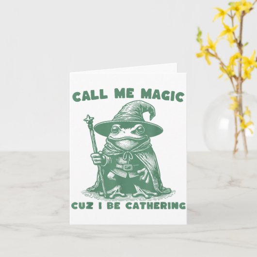 Call Me Magic Cuz I Be Gathering, Funny Wizard Fro カード (黄色い花)