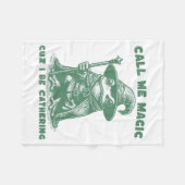 Call Me Magic Cuz I Be Gathering, Funny Wizard Fro フリースブランケット (正面(横))