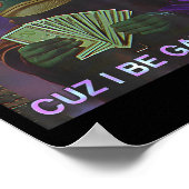 Call Me Magic Cuz I Be Gathering, Funny Wizard Fro ポスター (角)