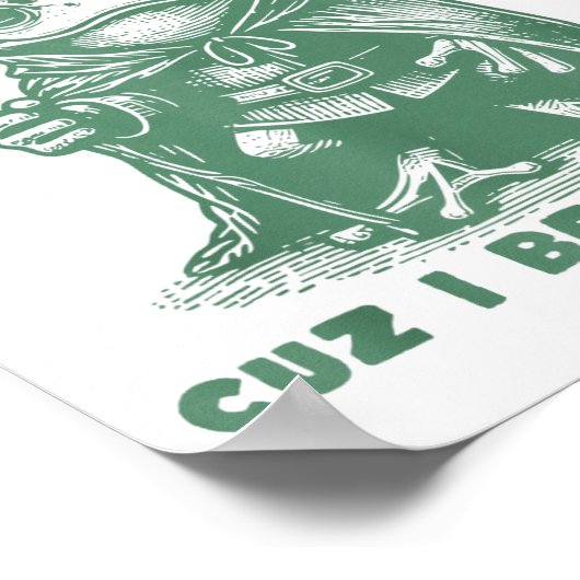 Call Me Magic Cuz I Be Gathering, Funny Wizard Fro ポスター (角)