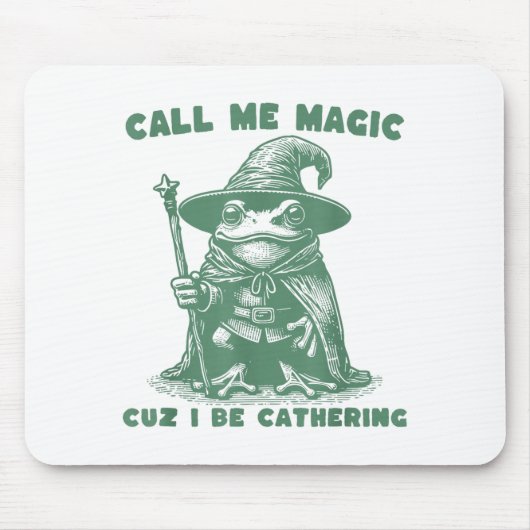 Call Me Magic Cuz I Be Gathering, Funny Wizard Fro マウスパッド (正面)