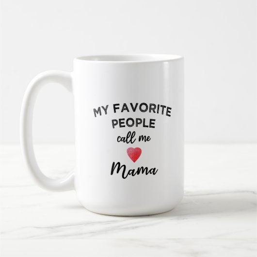 Call Me MAMA Grandmother Matriarch Family Nickname コーヒーマグカップ (左)
