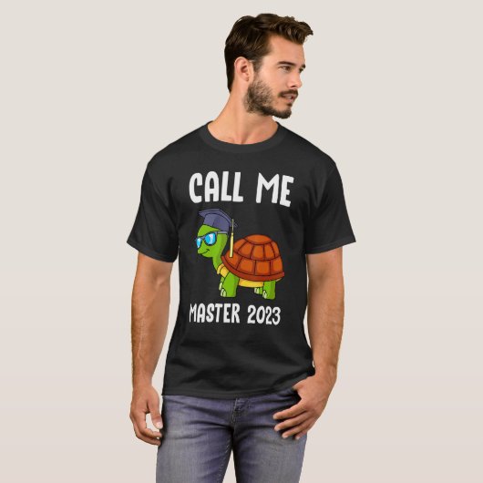 Call me master 2023 masters degree master_1 tシャツ (正面フル)