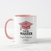 Call me Master - Customizable Cup - Graduation マグカップ (左)