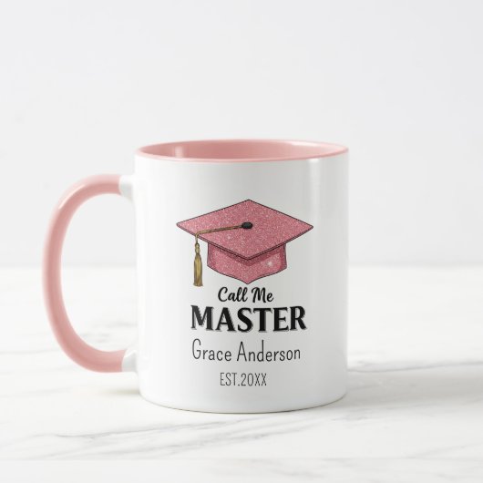 Call me Master - Customizable Cup - Graduation マグカップ (左)
