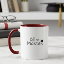 Call me Master - Customizable Mug - Degree -  マグカップ