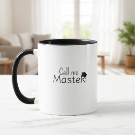 Call me Master - Customizable Mug - Degree -  マグカップ