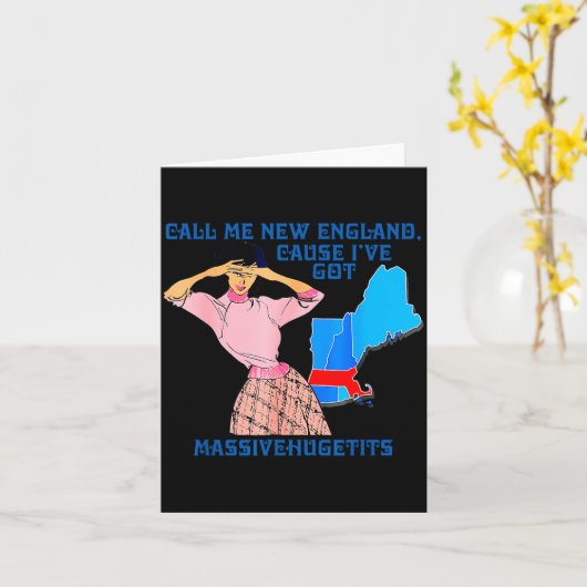 Call Me New England, Cause I Got Mivehuge Funny  カード (黄色い花)