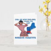 Call Me New England Cause I Ve Got Mive Huge  カード (黄色い花)