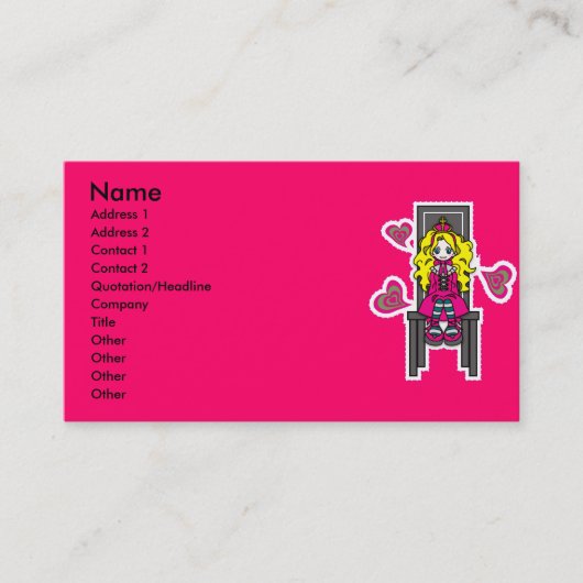 Call_Me_Queen 名刺 (正面)