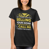 Call Me Real Estate Agent Gift Funny Realtor Inves Tシャツ (正面)