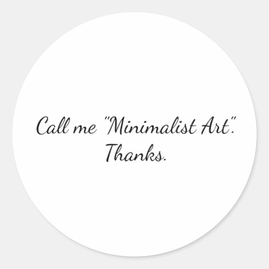 Call me  Sticker ラウンドシール (正面)