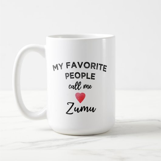 Call Me ZUMU Chinese Paternal Grandmother Nickname コーヒーマグカップ (左)