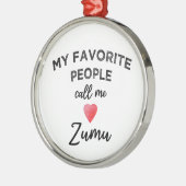 Call Me ZUMU Chinese Paternal Grandmother Nickname メタルオーナメント (左)