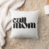 Call Mom Dorm Throw Pillow クッション (ブランケット)