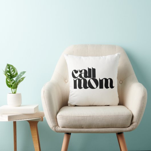 Call Mom Dorm Throw Pillow クッション (椅子)