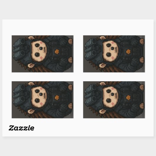 CALL OF DUTY HEDGEHOG 長方形シール (シート)