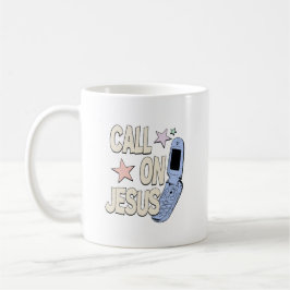 Call on Jesus – Retro Faith Design コーヒーマグカップ
