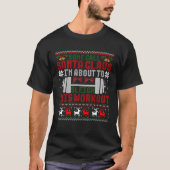 Call Santa I'm About To Sleigh This Workout Ugly C Tシャツ (正面)