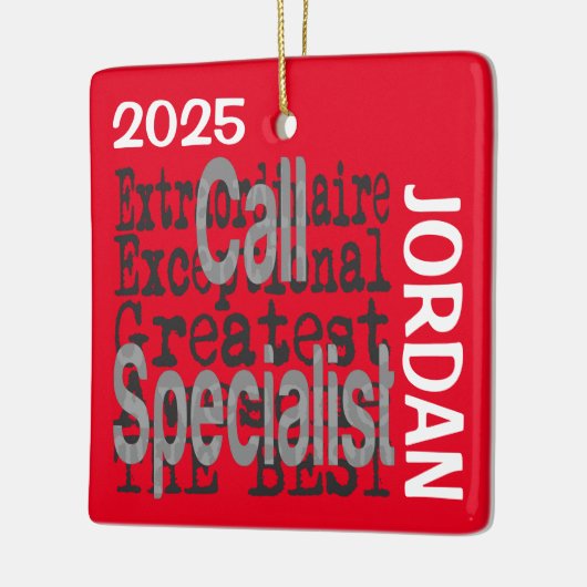 Call Specialist Extraordinaireカスタム セラミックオーナメント (左)