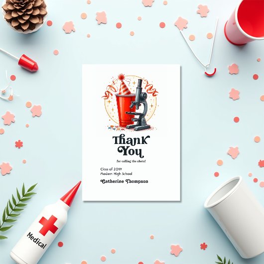 "Call the Shots"ナース卒業おもしろい写真 サンキューカード