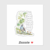 Call to Me Scripture Inspiration California Quail  シール (シート)