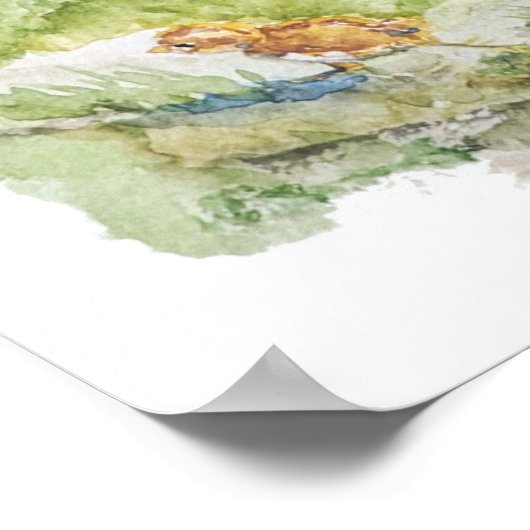 Call to Me Scripture Inspiration California Quail  ポスター (角)