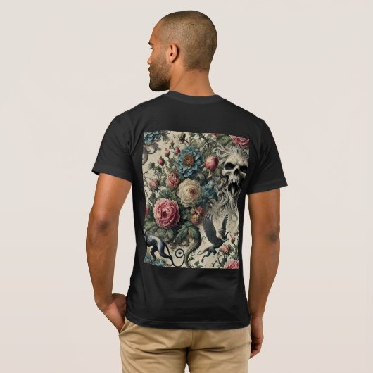 Call to the Night Gallery – Gothic Wearable Art Tシャツ (裏面フル)