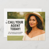 Call Your Agent Today – Medicare Reminder Postcard シーズンポストカード (正面/裏面)