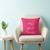 Call Your Mom Pillow Preppy Pink College Dorm Room クッション (椅子)