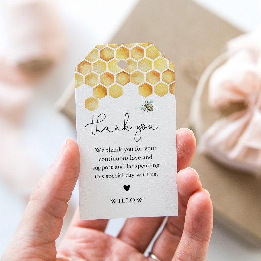 CALLAハニカムビーメッセージカード ギフトタグ