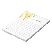 CALLAハニービータイムカプセルベビーシャワーカード ノートパッド (回転)