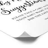 CALLAハニービーベビー名アイディアゲームサイン ポスター (角)