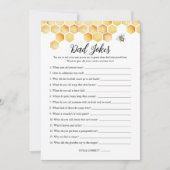 CALLAビーパパジョーク赤ちゃんシャワーゲームカード 招待状 (正面)