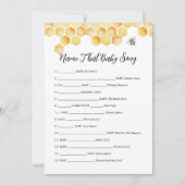 CALLAビー名そのベビーソングゲームカード 招待状 (正面)