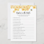 CALLAベビーバイブルの赤ちゃんシャワーゲームカード 招待状 (正面)